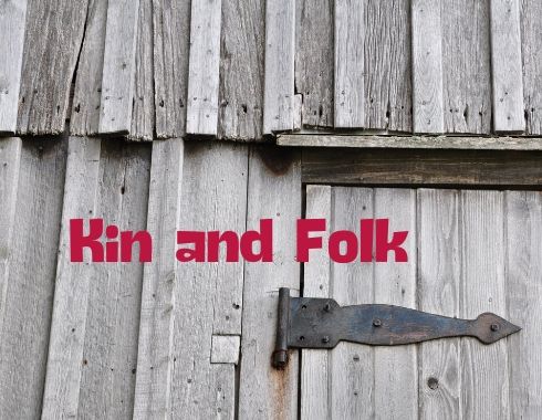 weathered barn door - Kin and Folk